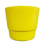 Donica ceramiczna 14 cm żółta CERMAX