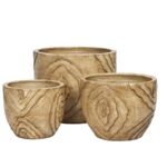Donica ceramiczna kokon niski 38 cm CERMAX