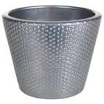 Osłonka ceramiczna 13 cm srebro CERMAX