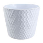 Osłonka ceramiczna harlekin 14 cm biała mat CERMAX