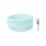 Przewód YDYP 750 V, 2 x 2,5 25 mb biały AKS Zielonka