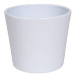 Osłonka ceramiczna 28 cm matowy biały