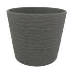 Osłonka ceramiczna 17 cm ciemny grafit struktura CERMAX