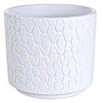 Osłonka ceramiczna Cylinder 14 cm biała Cermax
