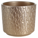 Osłonka ceramiczna Cylinder 14 cm perłowe złoto Cermax