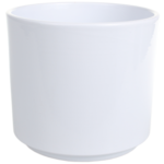 Osłonka cylinder ceramiczna 7 cm biała mat CERMAX