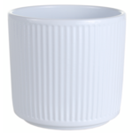 Osłonka ceramiczna cylinder 14 cm biały