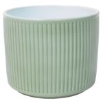 Osłonka ceramiczna cylinder 16 cm zielony lazur