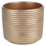 Osłonka ceramiczna cylinder calla 16 cm złoty perłowy Cermax