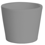 Osłonka ceramiczna prymula 440 12 cm jasny grafit mat Cermax