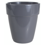 Osłonka storczyk ceramiczna 13 cm grafit CERMAX