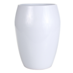 Osłonka wazon ceramiczna 20 cm biała CERMAX