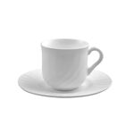 Zestaw filiżanek ze spodkiem EBRO 250 ml 12 elementów BORM