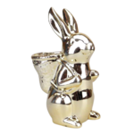 Figurka ceramiczna Zając z koszykiem 32,5 cm