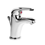 Bateria umywalkowa stojąca z zamknięciem odpływu Funkia chrom Deante