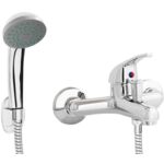 Bateria wannowa ścienna chrom Faro