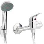 Bateria natryskowa ścienna chrom Faro