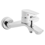 Bateria wannowa Dokos biała/chrom Invena