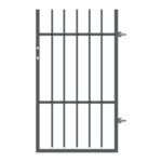 Furtka Maciek ocynk RAL7016 struktura 90 x 150 cm z elektrozaczepem dostosowana do pochwytu prawa