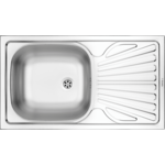 Zlewozmywak stalowy Techno satyna 76 x 43,5 cm Deante