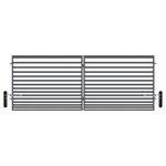 Brama dwuskrzydłowa Daniel 400 x 150 cm z automatem