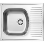 Zlewozmywak stalowy Techno satyna 58 x 51 cm Deante
