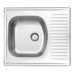 Zlewozmywak stalowy Techno dekor 58 x 51 cm Deante