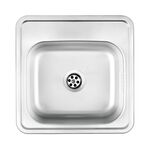 Zlewozmywak stalowy Techno dekor 38 x 38 cm Deante