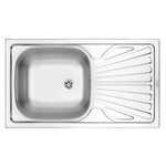 Zlewozmywak stalowy Techno dekor 76 x 43,5 cm Deante