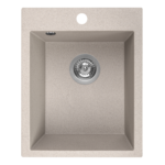 HAHA zlew poligran 1 kom. 48x39cm z syfonem, beż