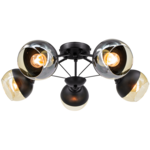 Oprawa oświetleniowa 5-płomienna E27 czarny 1018/5 BL