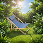 Leżak Soft z zagłówkiem szary