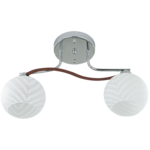 Oprawa oświetleniowa 2-płomienna E27 brąz+chrom 8727/2 8C+KF