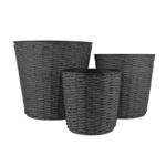 Donica Bahama Ø34 cm szara