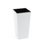 Doniczka FINEZJA 25 x 25 rattan biały Lamela