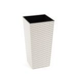 Doniczka FINEZJA 35 x 35 rattan kremowy Lamela