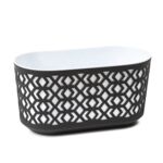 Skrzynka AZTEK 60  korpus czarny + wkład  biały Lamela