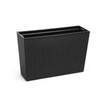 Kwietnik WERBENA 19 x 56 rattan czarny Lamela