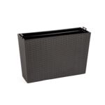 Kwietnik WERBENA 19 x 56 rattan grafit metalik Lamela