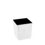 Doniczka JUKA 40 x 40 rattan biały Lamela