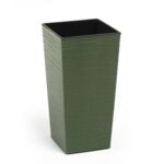Doniczka FINEZJA ECO 35 x 35 dłuto zielony leśny Lamela