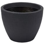 Donica Stone Ø50 x 38 cm antracyt/jasny szary