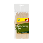 Noże drewniane 12 szt.