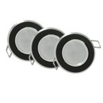 Oprawki LED POLUX SUN OLAL-IO84WWB2-250 czarny 3 szt.