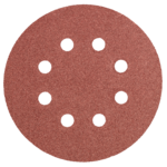 Krążki ścierne 125 mm, K100, 5 szt,, z 8 otworami GRAPHITE