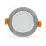 Oprawa LED POLUX VENUS 7 W okrągła srebrna szczotkowana