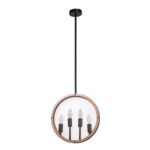 Lampa wisząca IL MIO Arete czarna metal 4xE14