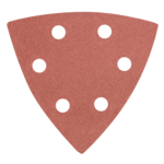 Papier ścierny delta na rzep 93 x 93 mm K 240, 5 szt,, z otworami GRAPHITE