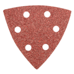 Papier ścierny delta na rzep 93 x 93 mm K 40, 5 szt,, z otworami GRAPHITE