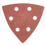 Papier ścierny delta na rzep 93 x 93 mm K 80, 5 szt,, z otworami GRAPHITE